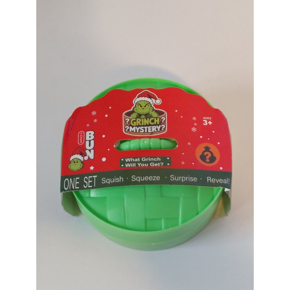 Dr. Seuss The Grinch Mystery Squishy Bun Toy – Christmas Dumpling Blind Box Stea